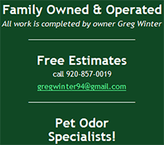 Family Owned & Operated All work is completed by owner Greg Winter